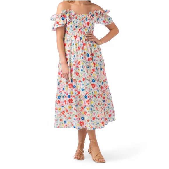 CROSBY BY MOLLIE BURCH Bray Dress in Blossom $290 Size Small - Picture 13 of 13